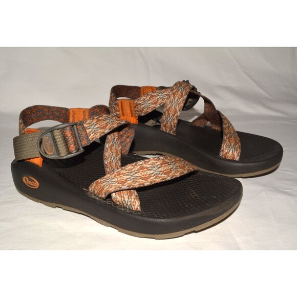 Chaco Z/1 Classic Festival Edition Sandals Men’s Size 7 Orange Gray Hiking - Picture 1 of 6
